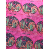 Close up of Neon Moon Desert Scene Mesh Top