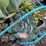 "Joe" Spiny Turquoise Small Bar Necklace