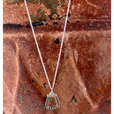 Sterling Silver Stirrup Necklace