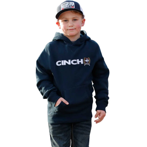 Cinch Hoodie, Navy Blue, Boys 