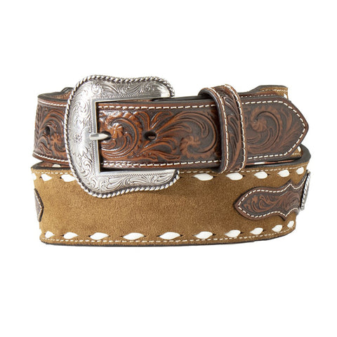 Nocona Men's Tooled Conch Belt