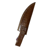 8" Old Ram Aztec Knife With Leather Sheath