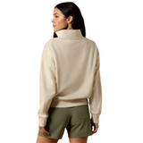 Stand up collar back of sweater 