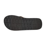 Bottom view of Saddle Boot Stitch Flip Flops on a white background showing textured sole.
