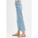 Side view - Barrel Crop Jean