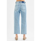 Back View of Barrel Crop Jean