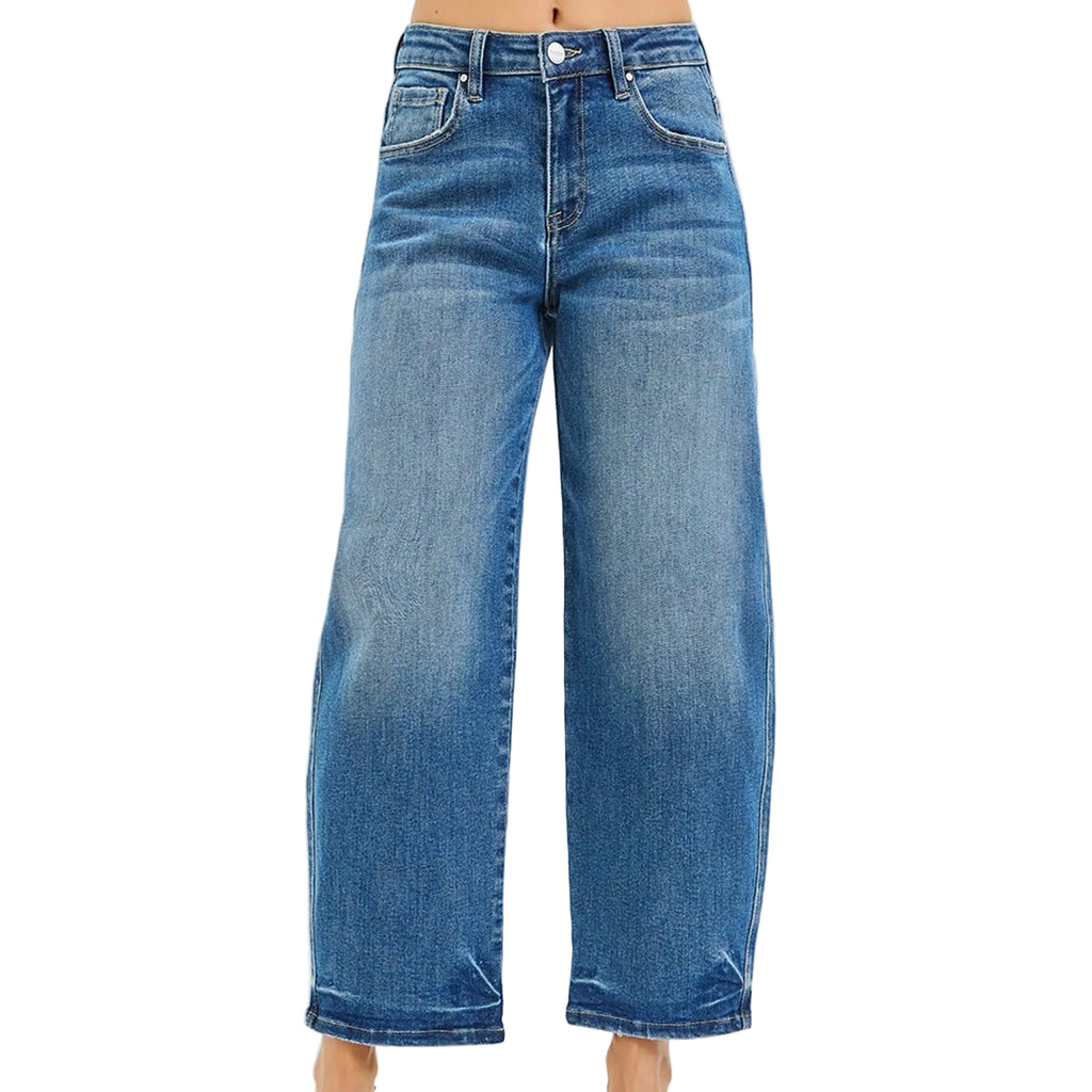 Front side view of the jeans.