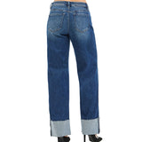 Risen Tummy Control Wide Straight Leg Jeans