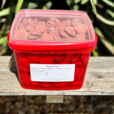 Papaya Star Shaped Horse Treats