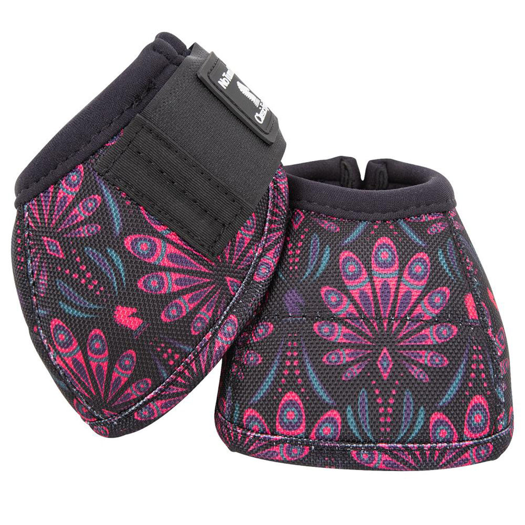 Bell boots with Peacock design 