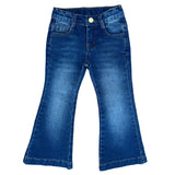 Flat lay of girls denim trouser jeans
Front View