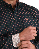 Plaid Cuff with Button 