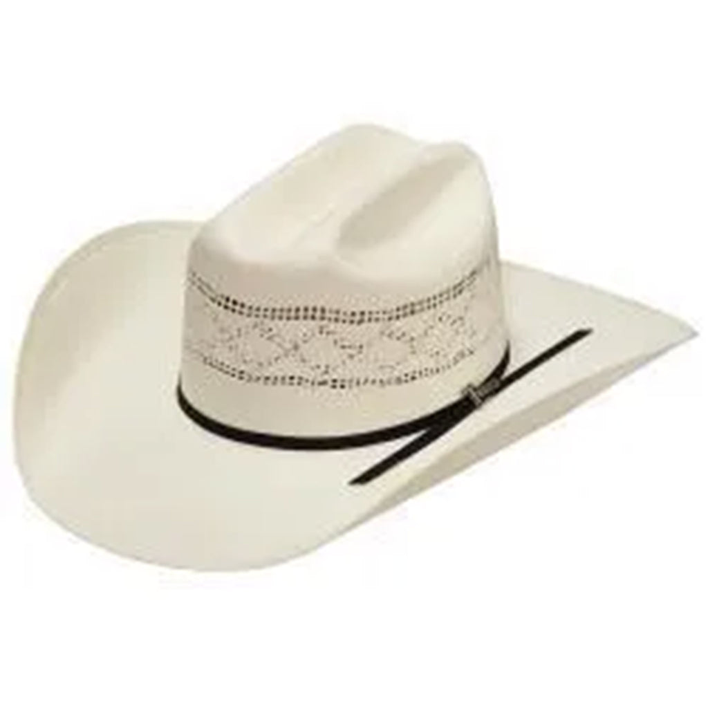 Front and side view of Twister Premium Bangora Straw Hat 