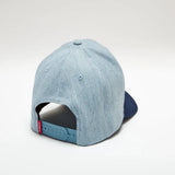 Kimes Ranch Premium Denim Hat with snapback closure.