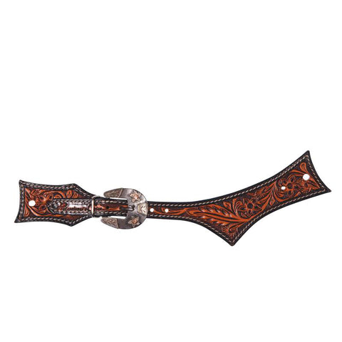 Floral Hatchet Spur Strap 