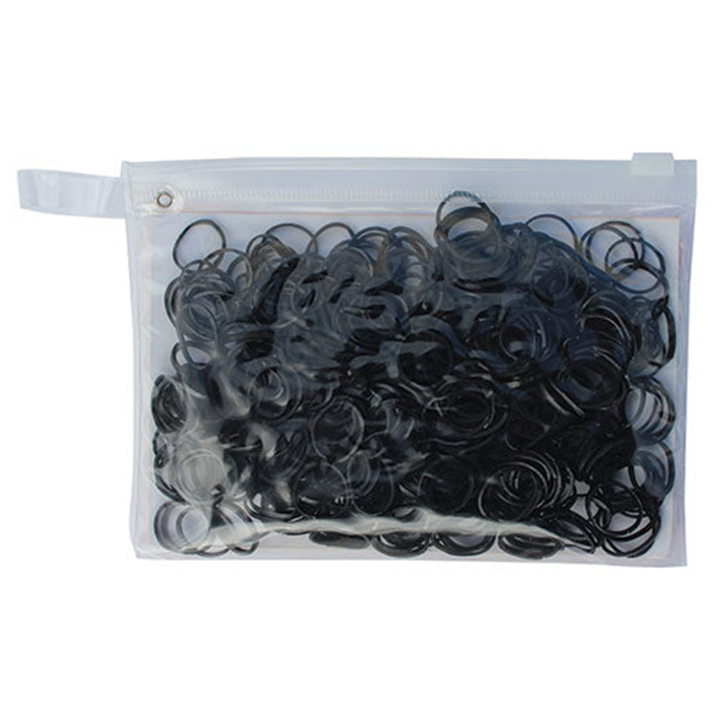 Slick Black Rubber Bands 