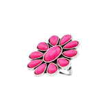 West and Company Adjustable Pink Cluster Ring
