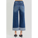 Back view of Dark wash jeans