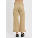 Back view of latte crop jeans