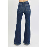 Back View of Flare Jeans