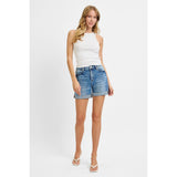 Styled View of Denim High Rise Shorts