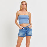 LOW RISE SHADOW HEM SHORTS