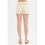 Back View of Ivory Shorts