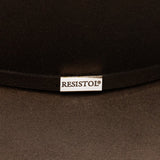 Resistol Five Star 5X Chocolate Felt Western Cowboy Hat-Resistol logo view