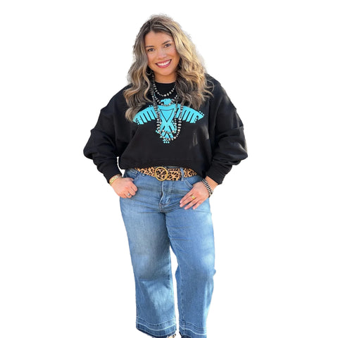 Texas True Threads Black Thunderbird Sweatshirt
