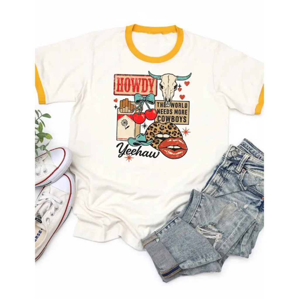 Western The World Needs More Cowboys Graphic Tee