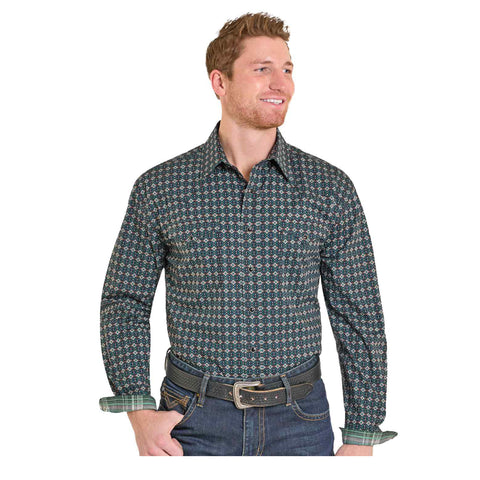 PANHANDLE SLIM MENS ROUGH STOCK STRETCH WESTERN SHIRT