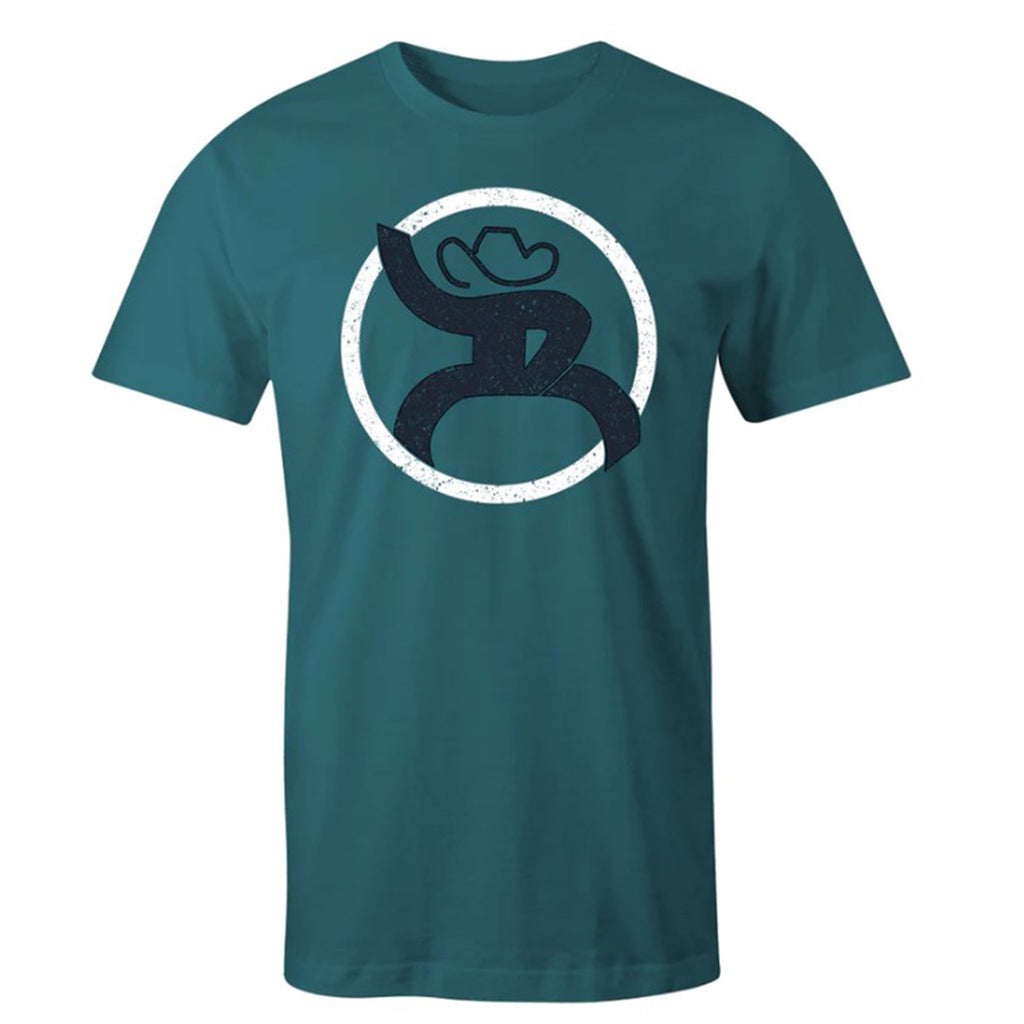 Hooey Men's Teal Roughy 2.0 Logo T-Shirt