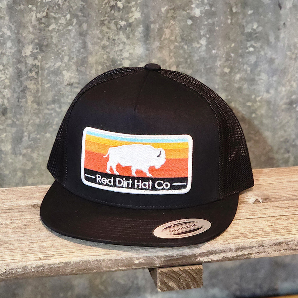 Red Dirt Black Cap Sunrise Buffalo 