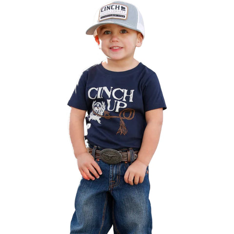 Cinch Toddler Navy Cinch Up Tee