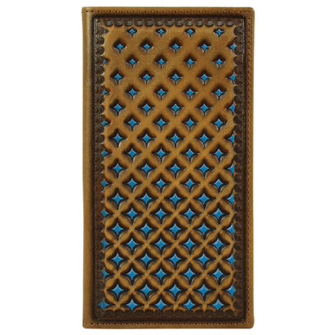 Justin Diamond Tooled Rodeo Wallet