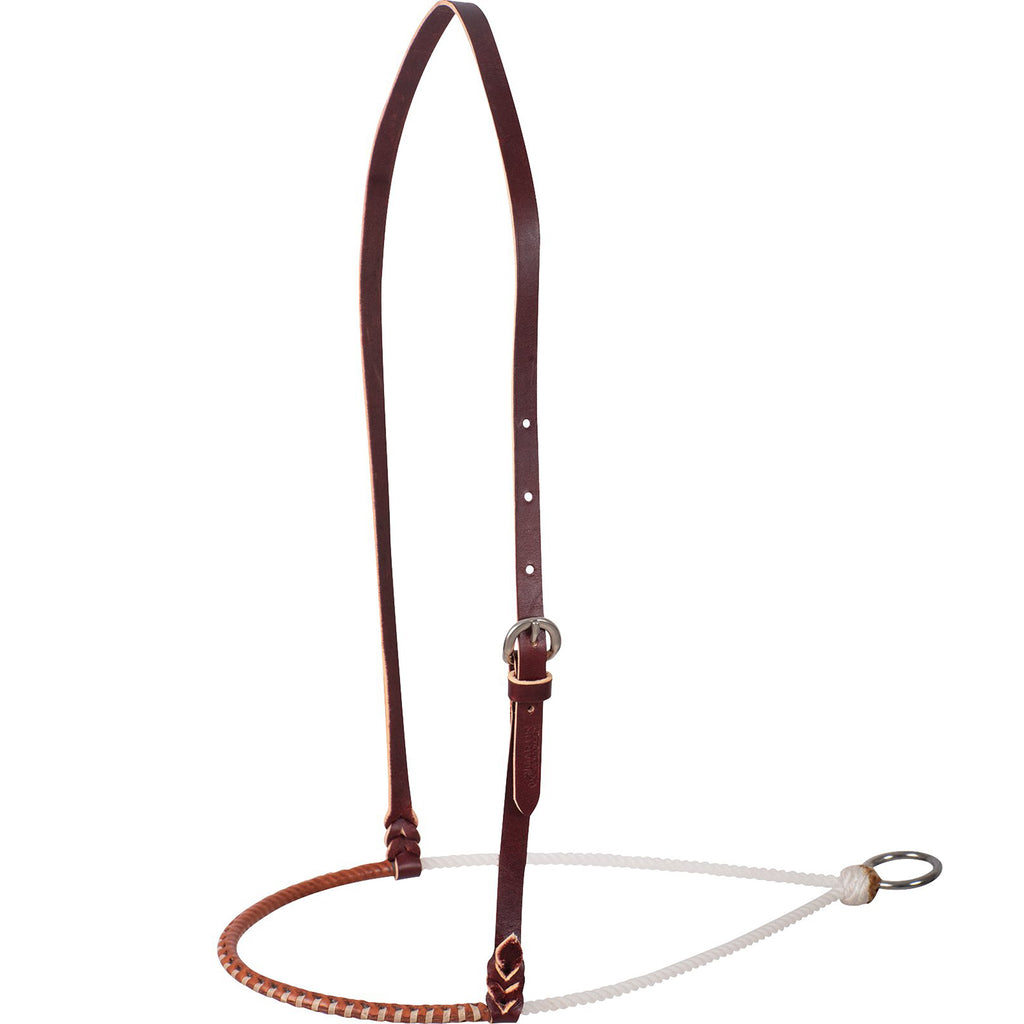 rope nose tiedown wth leather cover.