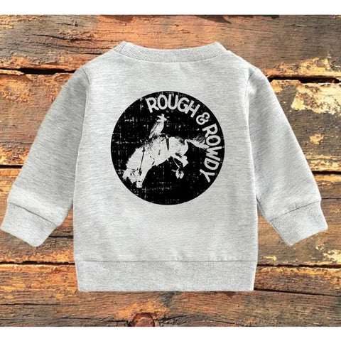 Rough & Rowdy crew neck grey sweatshirt 