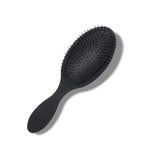 Myra Black & Brown Tooled Hairbrush
