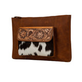 Myra Bags Wynona Hand Tooled Laptop Sleeve