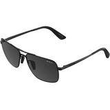 Bex Porter Sunglasses. They have a matte black frame and gray tinted lenses.