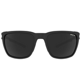 Bex Adams Sunglasses. They have a black frame with gray tinted lenses.