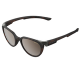 Bex Lind Sunglasses. They have a tortoise brown frame and brown tinted lenses with silver flash.