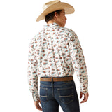 Ariat Men's Surfing Longhorn Aloha Long Sleeve Shirt