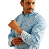 Ariat Men's Blue Diamond Print Shirt