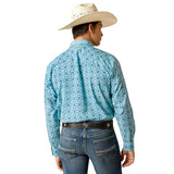Ariat Men's Turquoise Geo Print Shirt