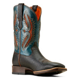 Ariat Men's Rowder VentTEK 360° Black & Dark Teal Cowboy Boots medial view