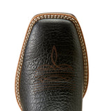 Ariat Men's Rowder VentTEK 360° Black & Dark Teal Cowboy Boots toe view