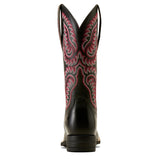 Ariat Women's Cattle Caite Stretchfit Black & Maroon Western Boots