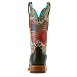 Back of Ariat Women's Quincy Boot with pull tabs and signature Rodeo Quincy design