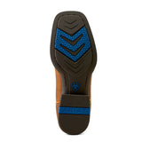 Ariat Red Youth Square Toe Boot front view showing bold red shaft and classic square toe Bottom View